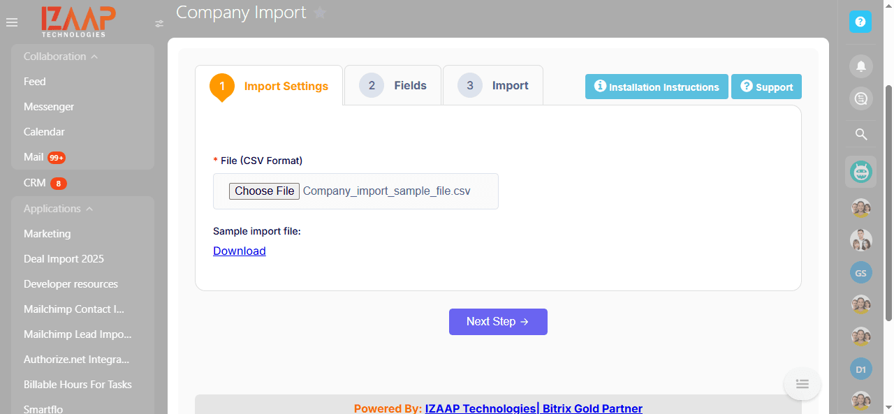 Prepare Your CSV File