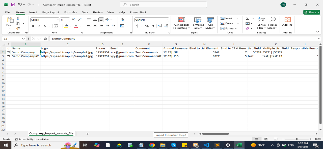 Upload File & Click Next Step