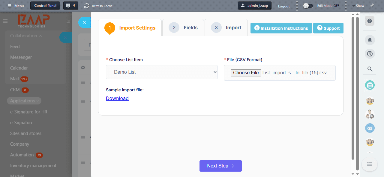 Prepare Your CSV File